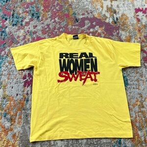 Vintage 1990s Real Women Sweat Screen Stars Best Tee Top Shirt